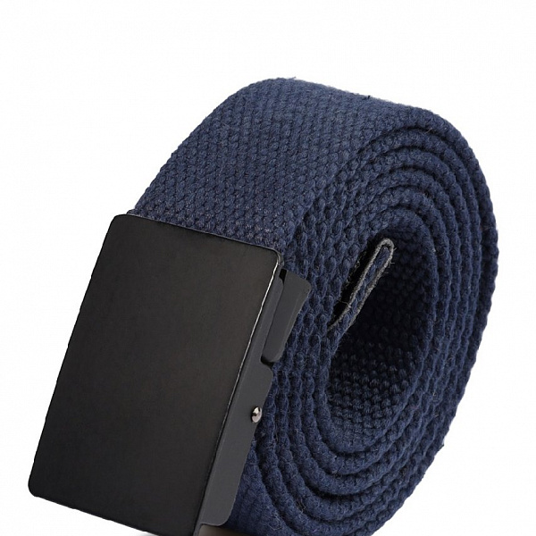 Ремень Street Soul R25-22 Пряжка прямоугольник правильной формы тёмно-синий