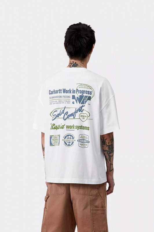 Футболка CARHARTT S/S Networks T-Shirt WHITE