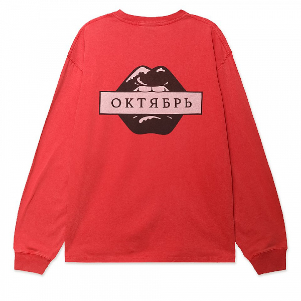 Лонгслив ОКТЯБРЬ LIPS LS TEE RED