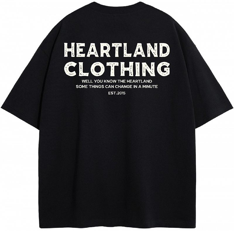 Футболка HEARTLAND CLTH BLACK 230G