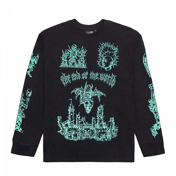 Лонгслив ВОЛЧОК «KAPLYA» черный