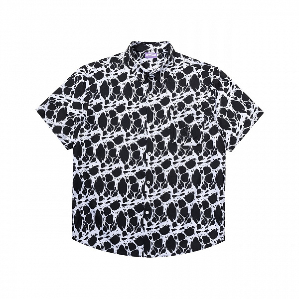 Рубашка YMKA SHIX "Kelp" черный/белый