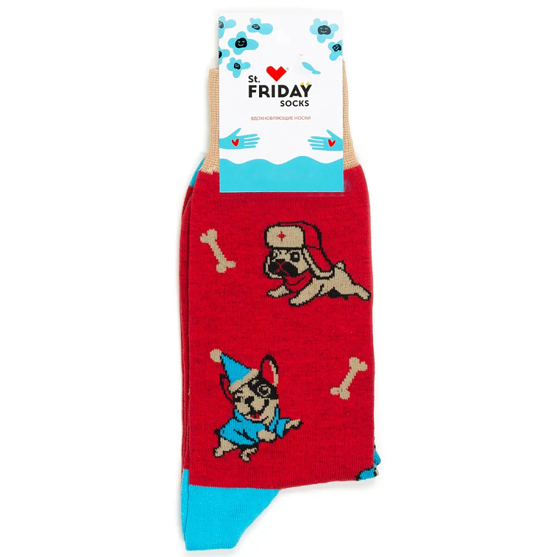 Носки ST.FRIDAY SOCKS Французские булочки ждут холодец