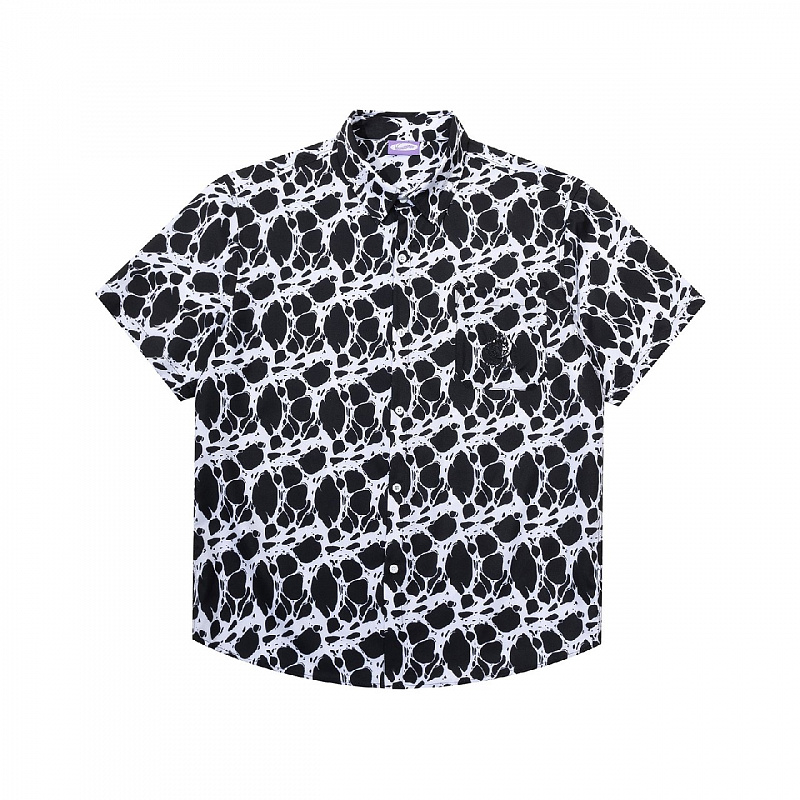 Рубашка YMKA SHIX "Kelp" черный/белый