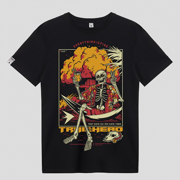 Футболка TRAILHEAD 022 SKELETON 25 Черный