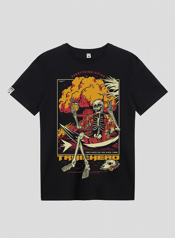 Футболка TRAILHEAD 022 SKELETON 25 Черный