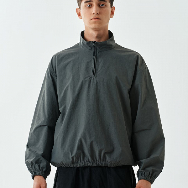 Анорак THE BAD FRIENDS Place серый нейлон