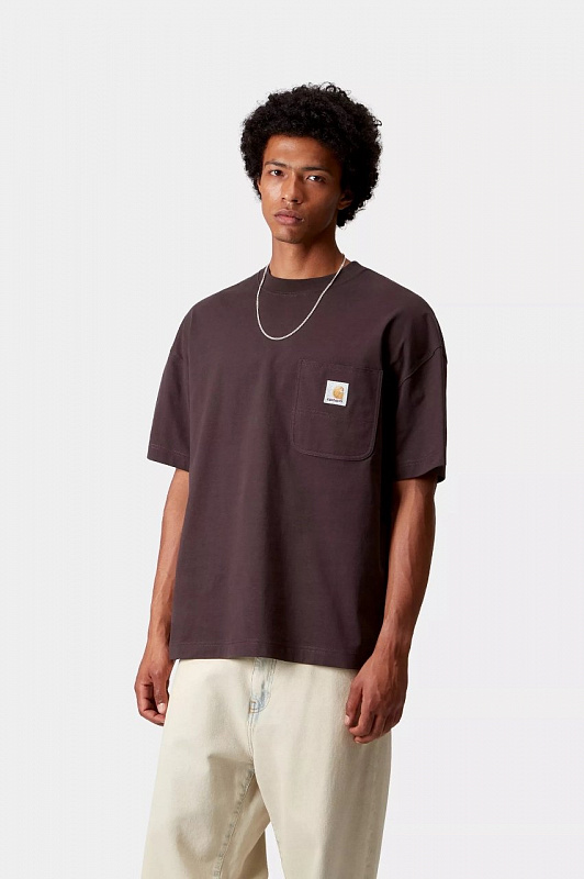 Футболка CARHARTT S/S Classic Work Pocket T-Shirt PALISANDER