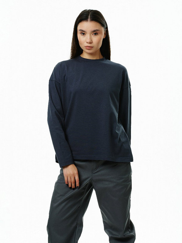 Лонгслив THE BAD FRIENDS UNIPocket logo 200гр серый