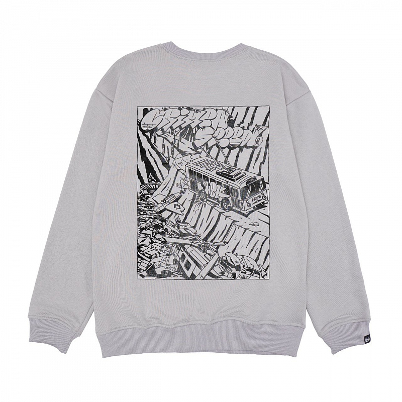 Свитшот HOOK «Скорость» серый