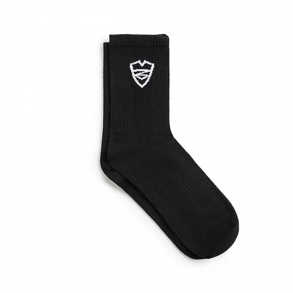Носки Питерский щит "Лого" чёрный