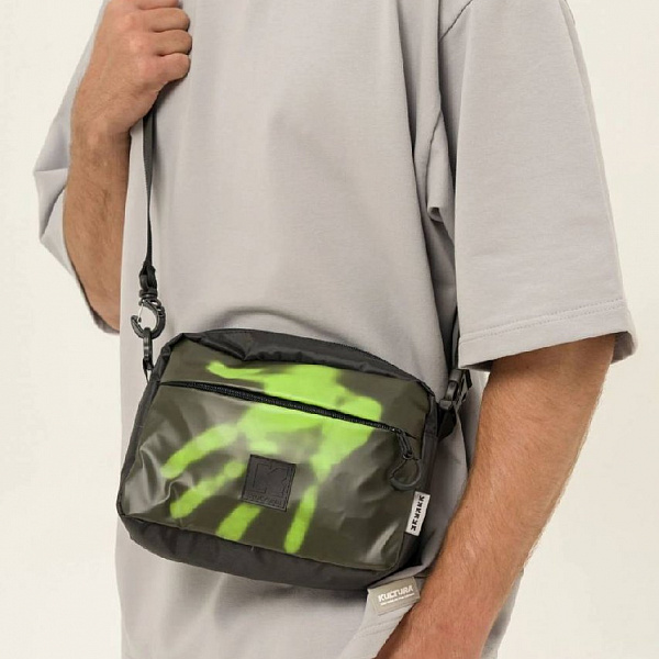 Сумка мессенджер KUL'TURA "THERMOCHROME LONG PRO" зеленый