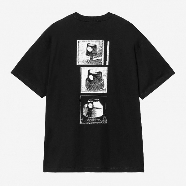 Футболка CARHARTT S/S Caps T-Shirt BLACK