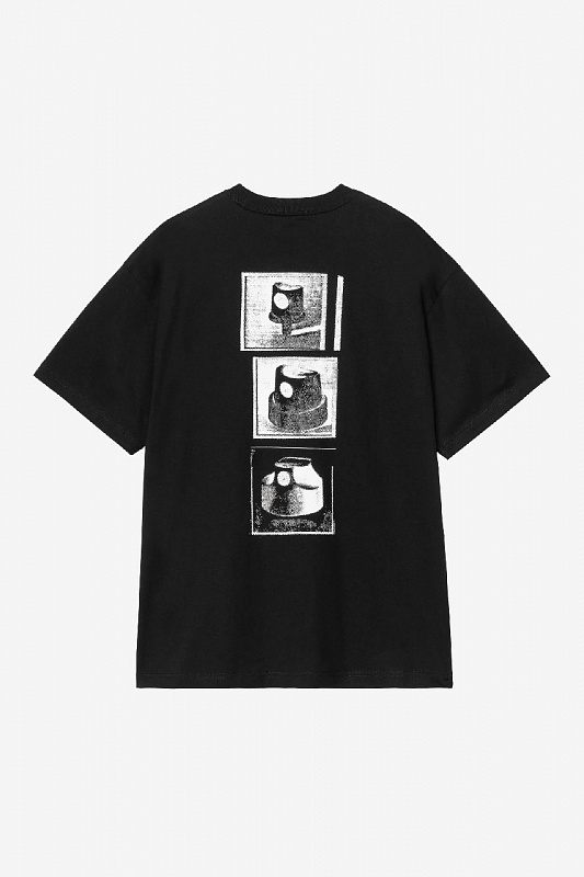 Футболка CARHARTT S/S Caps T-Shirt BLACK