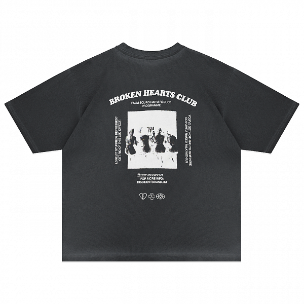 Футболка Dissident "BHC Dyed" черная