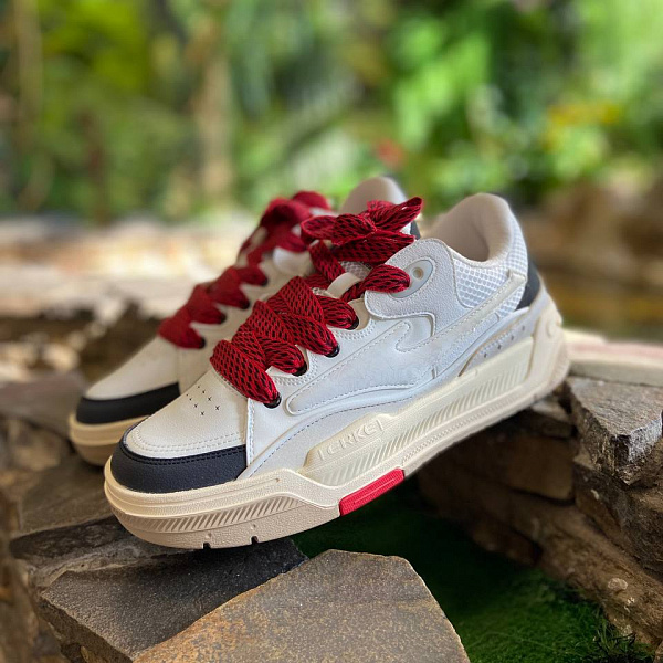 Кеды ERKE M.Skateboard low shoes l.white/l.grey белый/светло-серый