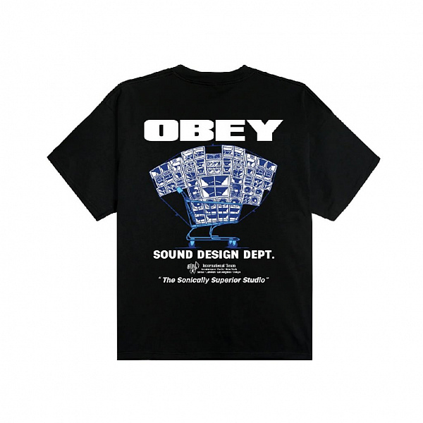 Футболка OBEY SOUND DESIGN DEPT. BLACK