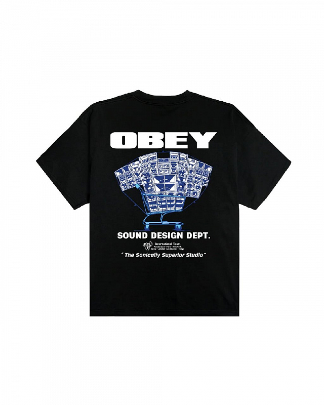 Футболка OBEY SOUND DESIGN DEPT. BLACK