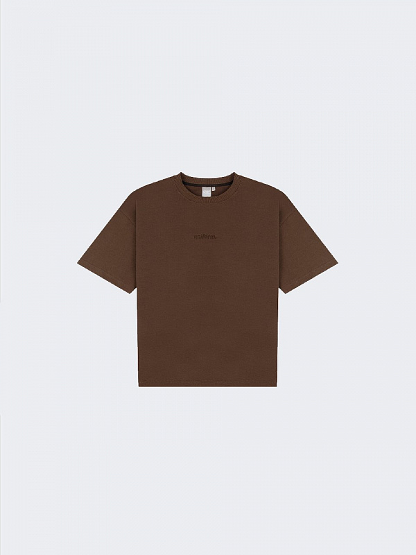 Футболка UNIFORM Relaxed темно-коричневый