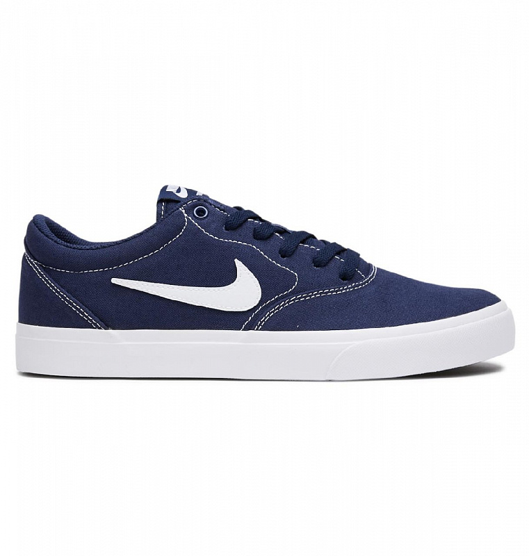 Кеды NIKE Men's Nike SB Charge Solarsoft Textile midnight navy/white-midnight navy-black