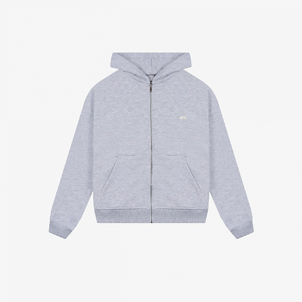 Худи UNIFORM Heavy Zip unf. светло-серый меланж