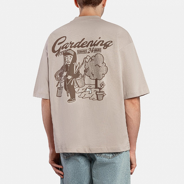 Футболка HAIDED GARDENING HW grey.beige