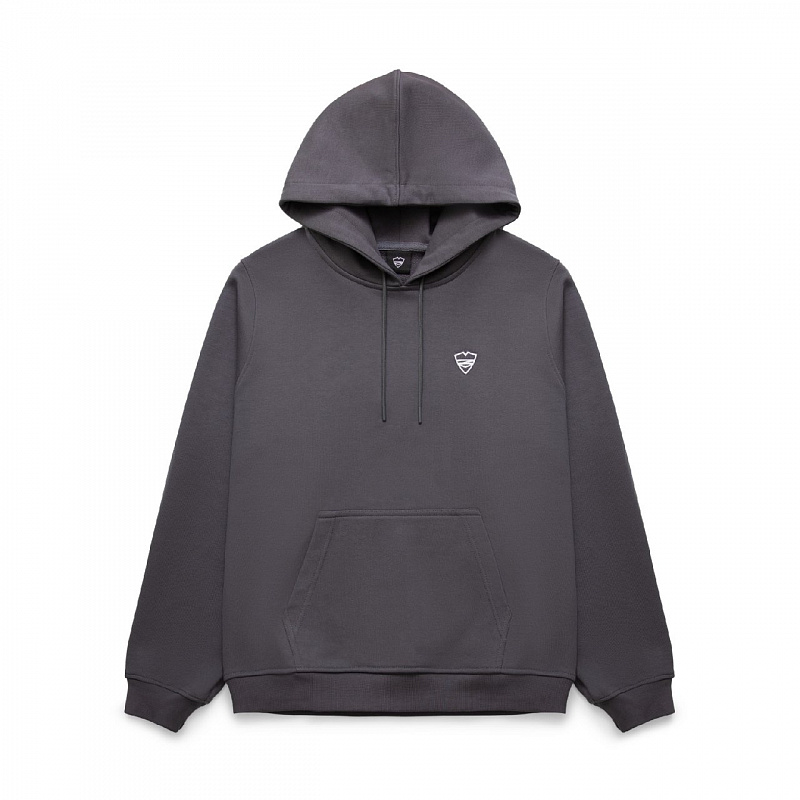 Худи Питерский щит "База" т.серый