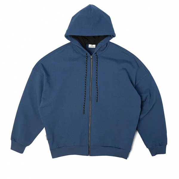 Худи THE BAD FRIENDS на молнии Basic 420гр синий