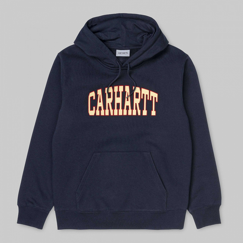 Толстовка CARHARTT WIP с капюшон Hooded Theory Sweatshirt DARK NAVY
