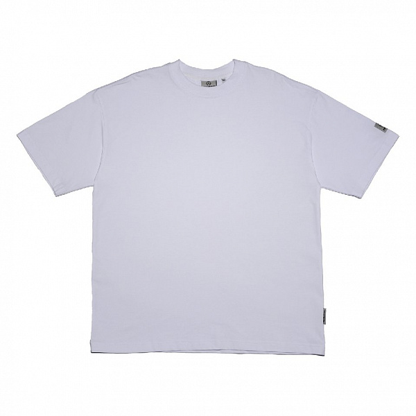 Футболка THE BAD FRIENDS Basic left sleeve logo 200гр белый