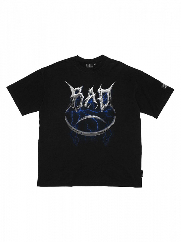Футболка THE BAD FRIENDS "Metal logo" 200гр черный