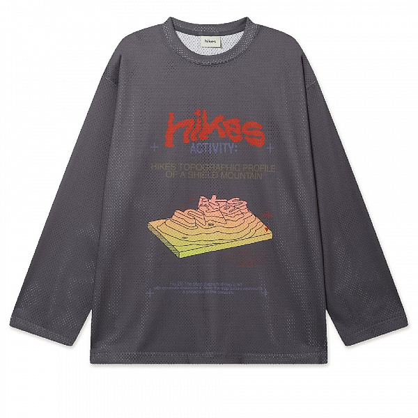 Лонгслив HIKES Geo Layers LS Tee GREY