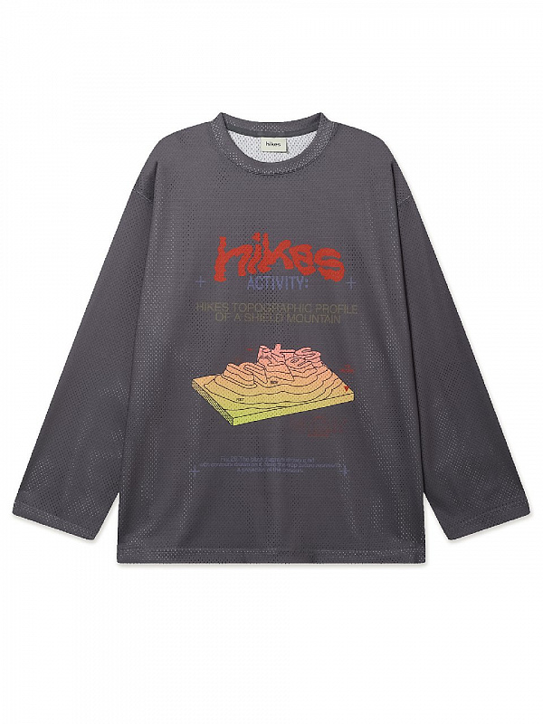 Лонгслив HIKES Geo Layers LS Tee GREY
