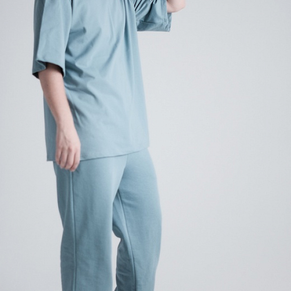 Футболка МОЛОДОСТЬ Оверсайз Basic Синий