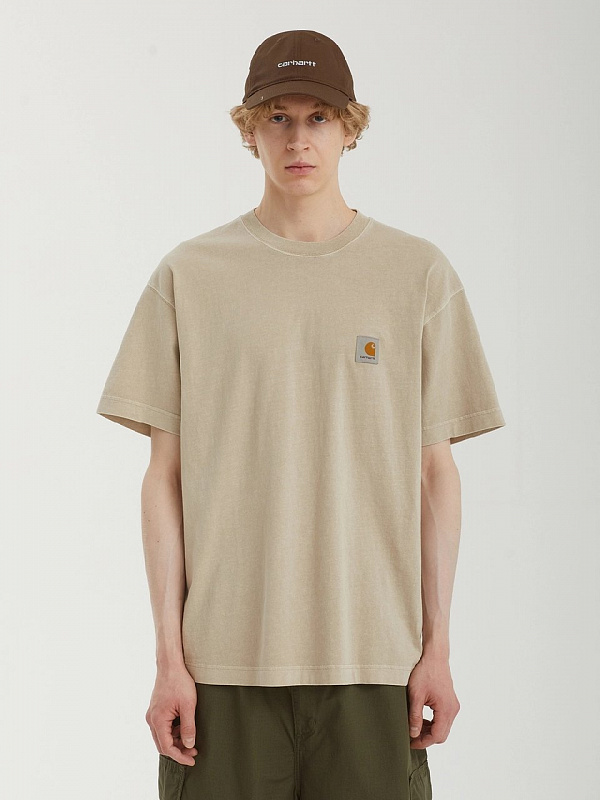Футболка CARHARTT WIP S/S Nelson T-Shirt FLEUR DE SEL (GARMENT DYED)