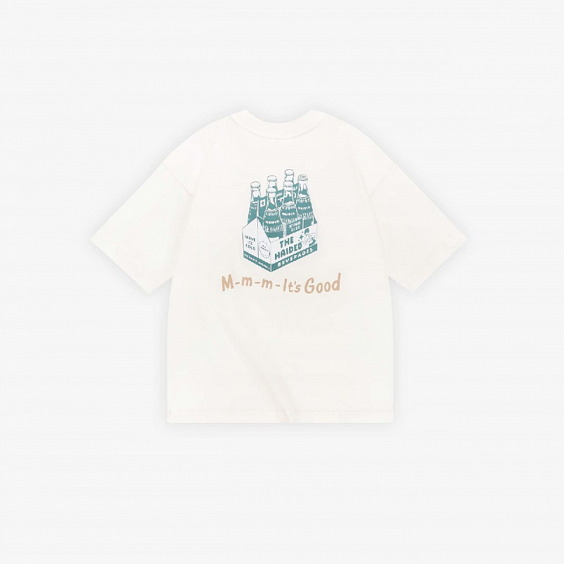 Футболка HAIDED SERVE COLD RLXD HW ecru молочный