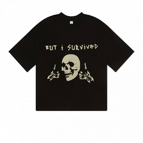Футболка ZNY  BUT I SURVIVED BLK