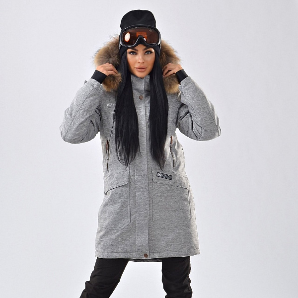 Парка женская AZIMUTH B 21802 Серый