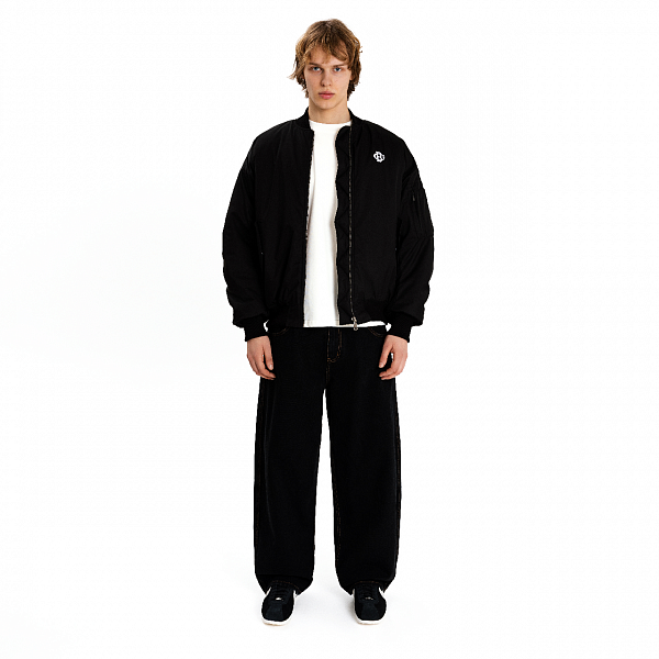 Бомбер Dissident "Coat of Hearts" черный