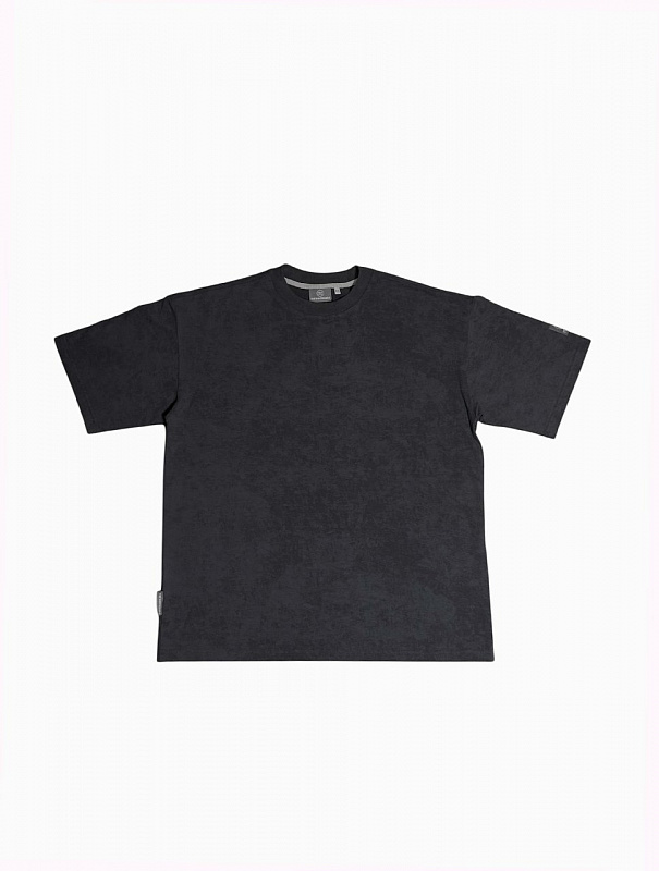 Футболка THE BAD FRIENDS Basic left sleeve logo 220г серый винтаж