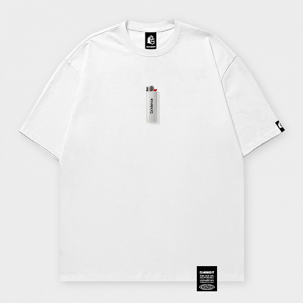 Футболка SHMOT "LIGHTER EXISTENCE" MONO белый