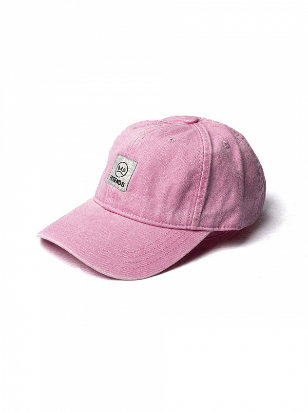 Кепка THE BAD FRIENDS Dad Cap Washed Cotton розовый