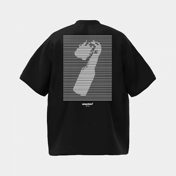 Футболка MOLOTOV OG Glitch SS'25 Black Чёрный