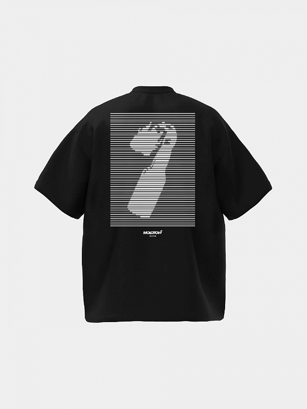 Футболка MOLOTOV OG Glitch SS'25 Black Чёрный