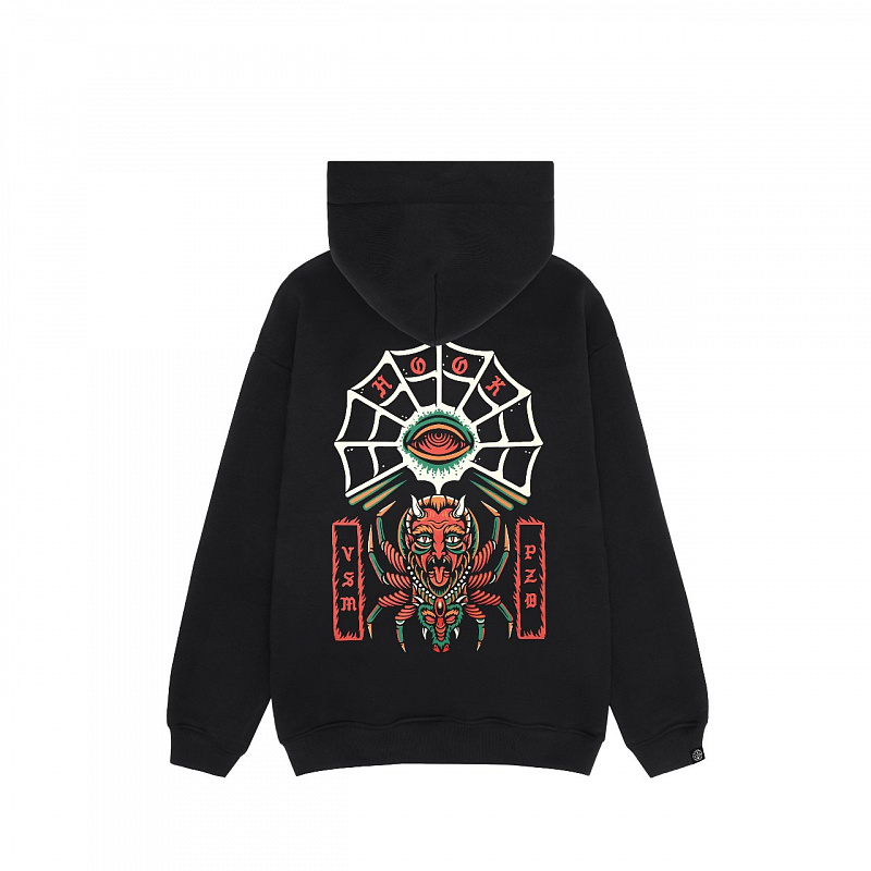 Худи HOOK «Паук» черный