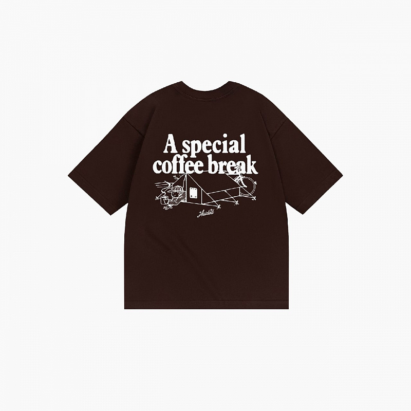 Футболка HAIDED COFFEE RLXD HW TEE choco.brown