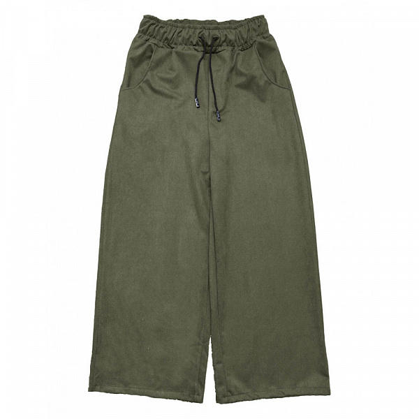 Брюки БИЧ широкие темно-зеленые