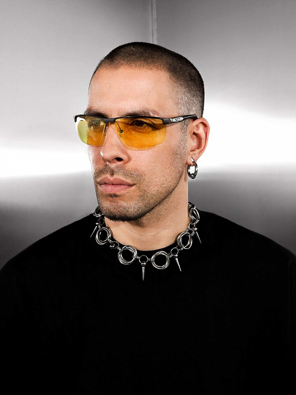 Очки солнцезащитные FLAT RIOT "Aston" Yellow\Metal