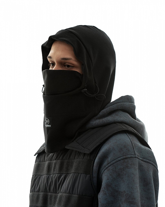 Капюшон THE BAD FRIENDS fleece черный