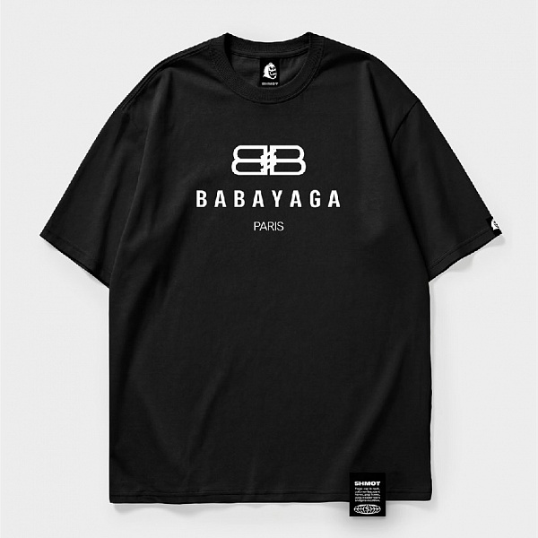 Футболка SHMOT "BABAYAGA", MONO черный